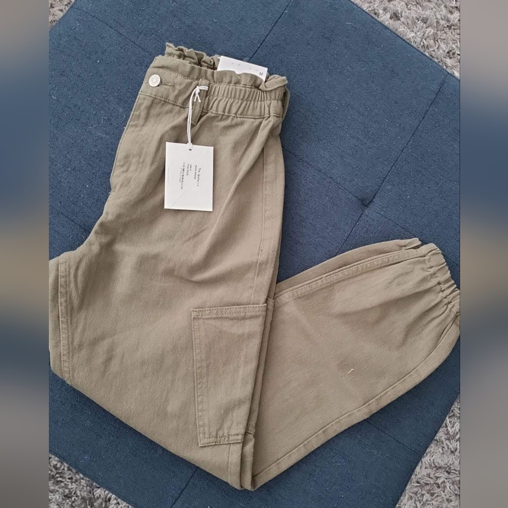 KanCan Olive Jogger/ Cargo Style Denim Pants